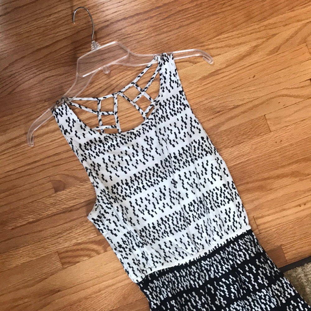 Black and White Maxi Dress